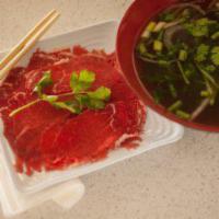 Pho Ribeye · Beef noodle soup with ribeye.