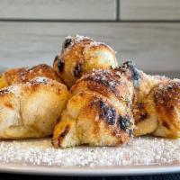 Garlic Knots · our made in house fresh dough baked into 8 knots and covered with garlic butter, parmesan ch...