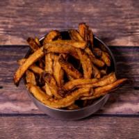 Seasoned Fries · Cooked in trans-fat-free oil.