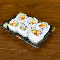 S2. California Roll · 6 pieces. Avocado and crab meat with fish roe.