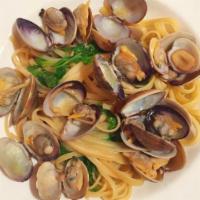 Linguine with Fresh Clams · Sauteed in garlic, olive oil, and parsley.