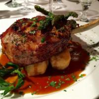 Braised Lamb Shank · Comes with roasted potatoes in Barolo wine sauce.