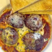 Meat Ball  · Served with toasted bread.