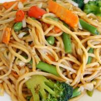 Vegetables Chow Mein · Contains Broccoli, Cabbage, Snow peas, Zucchini, Mushroom, Baby corn, Water chestnut, Bamboo...