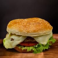 Plain Burger · Plain burger, lettuce, tomato, cheese and ketchup.