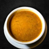 Red Lentil Soup · Red lentil, finely chopped onions, tomato paste, flour, olive oil and dried crushed mint lea...