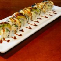 Dragon Roll 8pcs (Buy One Get One Free Special) · Snow Crab Mayo, Cucumber, Avocado, BBQ Eel,
Sesame seeds, Eel Sauce. 
Add one in the cart an...