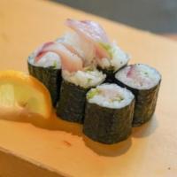 Negihama Roll 6pcs · Hamachi, Green Onion, Sesame seeds