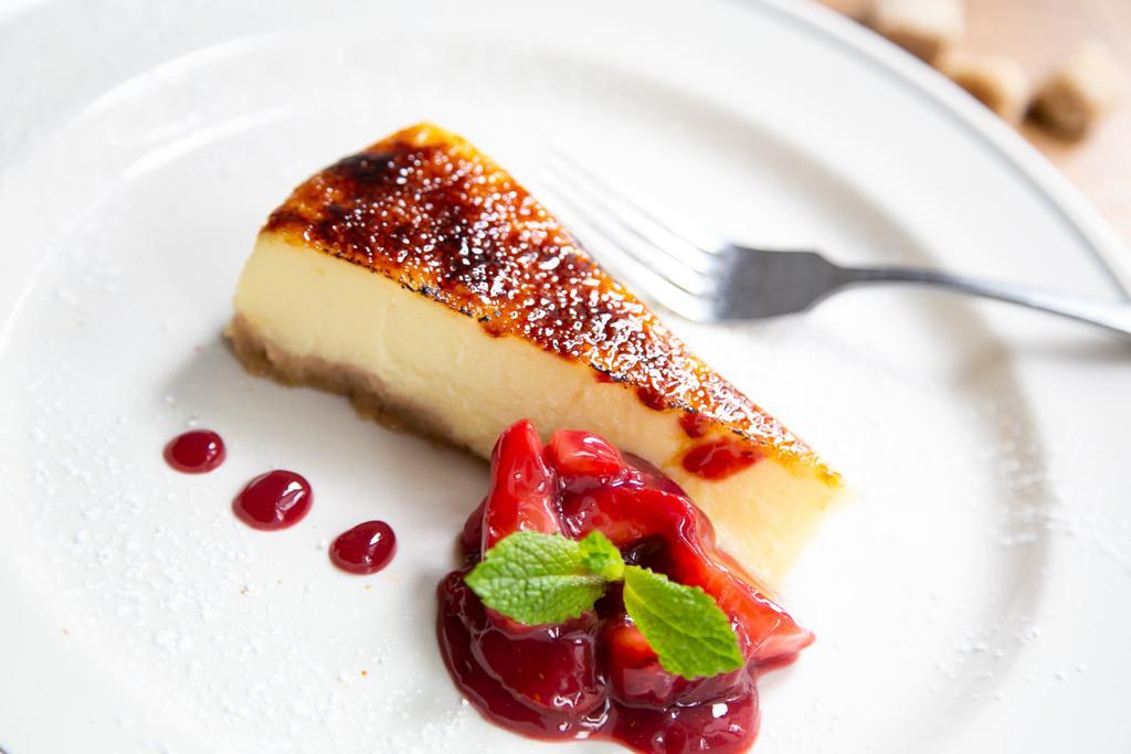 RICOTTA CHEESECAKE	 · Ricotta Cheesecake, Fresh Strawberries
