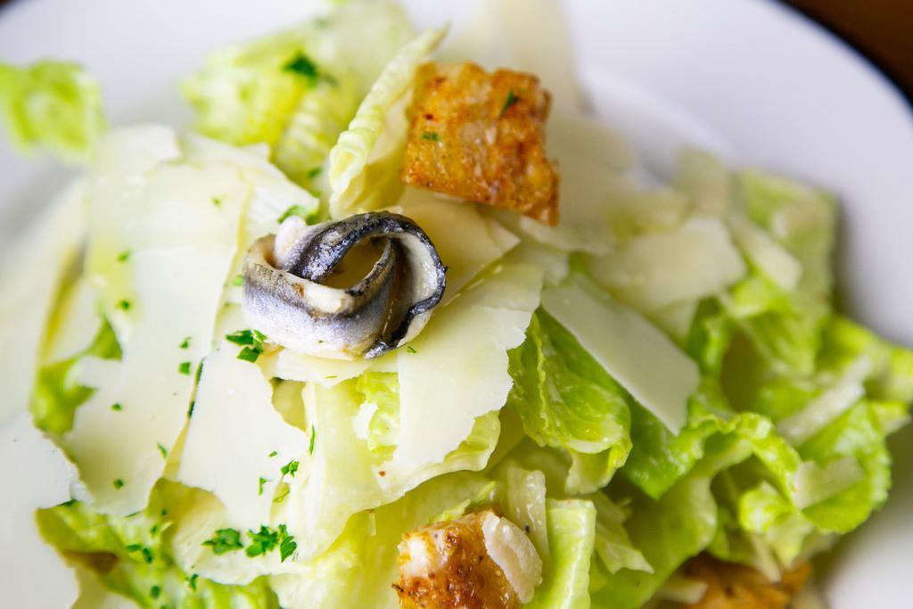 CAESAR SALAD	 · CESARE	
Classic Caesar Salad, Parmesan, Anchovies, Garlic
