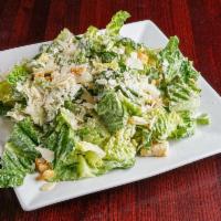 Caesar Salad · Fresh romaine lettuce, croutons, and shaved Parmesan.