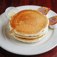 Golden Brown Pancakes · We still use papa Pete’s homemade buttermilk pancake recipe.