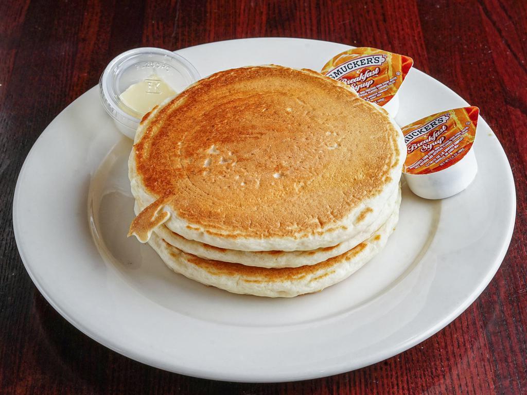 Golden Brown Pancakes · We still use papa Pete’s homemade buttermilk pancake recipe.