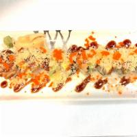 H13. Rock & Roll · 8 Piece. Shrimp tempura, cucumber topped with eel ,avocado and crunch