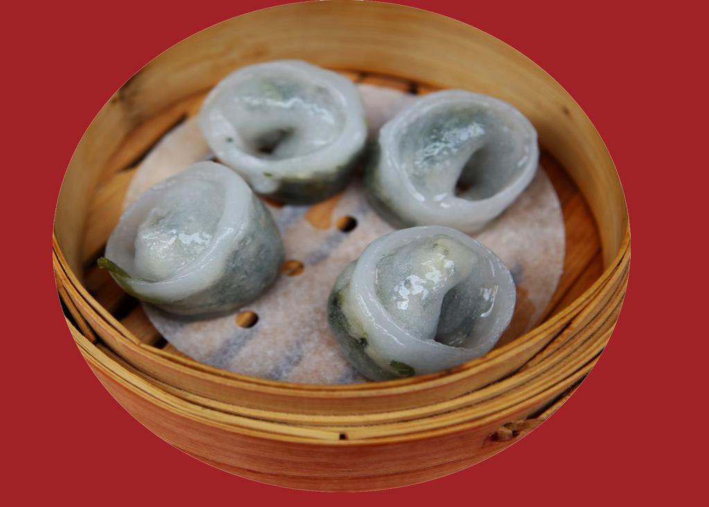 27. Steamed Watercress Dumpling · Gluten-free.