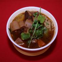 14. Vegetable Beef Noodle Soup · Handmade noodle.