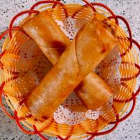 A1 Fried Egg Rolls (Two pieces) · Stuffed with vermicelli noodles, carrots, onion, green beans, ginger, garlic, and black pepp...