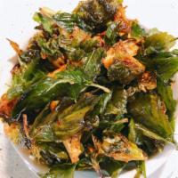 A8. Thai Style Brussel Sprouts · (GF*)Crispy brussels sprouts and basil tossed with delicious house sauce.