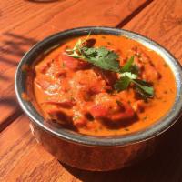 Butter Chicken · Chicken cooked in spiced tomato, butter and cream sauce. Gluten free.