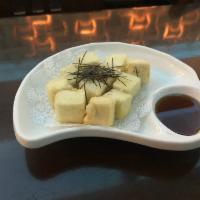 Age Tofu · Crispy fried tofu with tempura sauce.