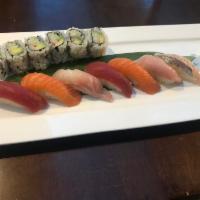 Sushi Regular · Raw. 7 pieces of sushi with California or tuna roll.