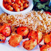 Chicken Breast Kabob · Boneless skinless fat free pieces of chicken breast marinated in spices, herbs in our specia...