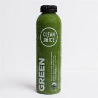 Green 16 oz · Organic Spinach, Organic Kale, Organic Celery, Organic Cucumber, Organic Ginger, Organic Lem...