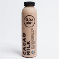 Cacao Milk 16 oz · Organic Cashews, Organic Vanilla, Organic Cinnamon, Organic Maple Syrup, Organic Himalayan P...