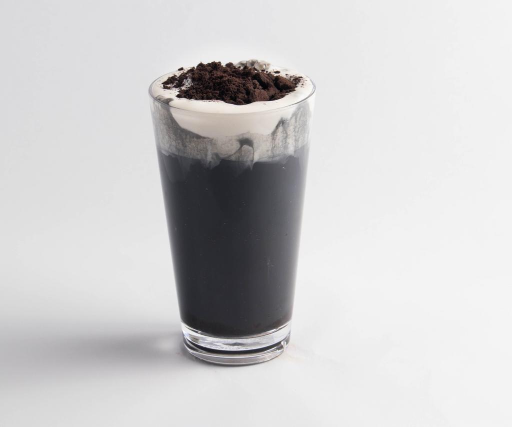 Oreo Charcoal Bubble Milk Tea 22oz · Cold only. Comes with Boba, fixed recipe, no customize options.