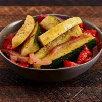 Add Fresh Grilled Vegetables · Grilled zucchini, squash, onion, red
peppers and asparagus.