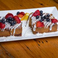 Rum Chata French Toast · Our entire menu is available for delivery at milkandhoneyexpress.com