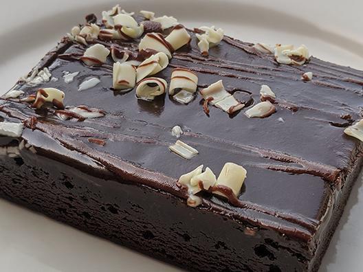 Double Chocolate Brownie · Decadent double chocolate brownie