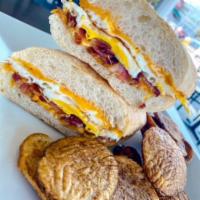 Breakfast Sandwich · Build your own breakfast sandwich served on a ciabatta roll.