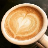 Espresso Drinks, All Double shot · Choose between Espresso, Cappuccino, Cortado or Decaf