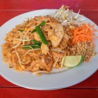 3. Pad Thai Noodles · Thai rice noodle stir-fried with egg, onions and bean sprout.
