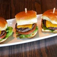 Sliders Grilled Burger · Three burger patties grilled with TL seasoning and prepared medium well. Served on toasted s...