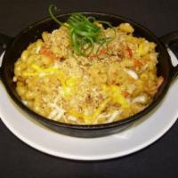 Spicy Sausage Mac and Cheese · Cavatappi pasta sautéed with Parmesan cream sauce, spicy Italian sausage, red pepper, Swiss,...