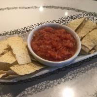 Roasted Salsa · Served with fresh tortilla chips.