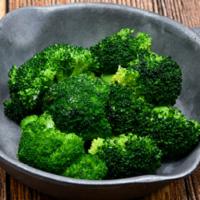 Broccoli · Freshed steamed broccoli with garlic butter.