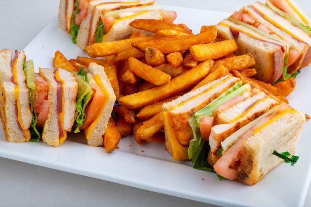 Club Sandwich Lunch Special · Turkey bacon, lettuce, tomato, your choice of turkey breast or grilled chicken, your choice of bread, your choice of cheese.