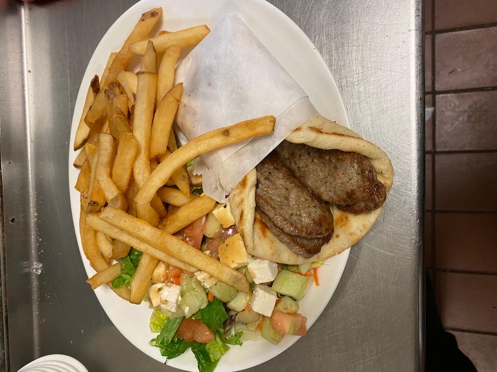 Gyro Platter · Comes with french fries.