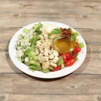 Classic Cobb Salad · chicken, bacon, blue cheese, avocado, tomatoes and egg