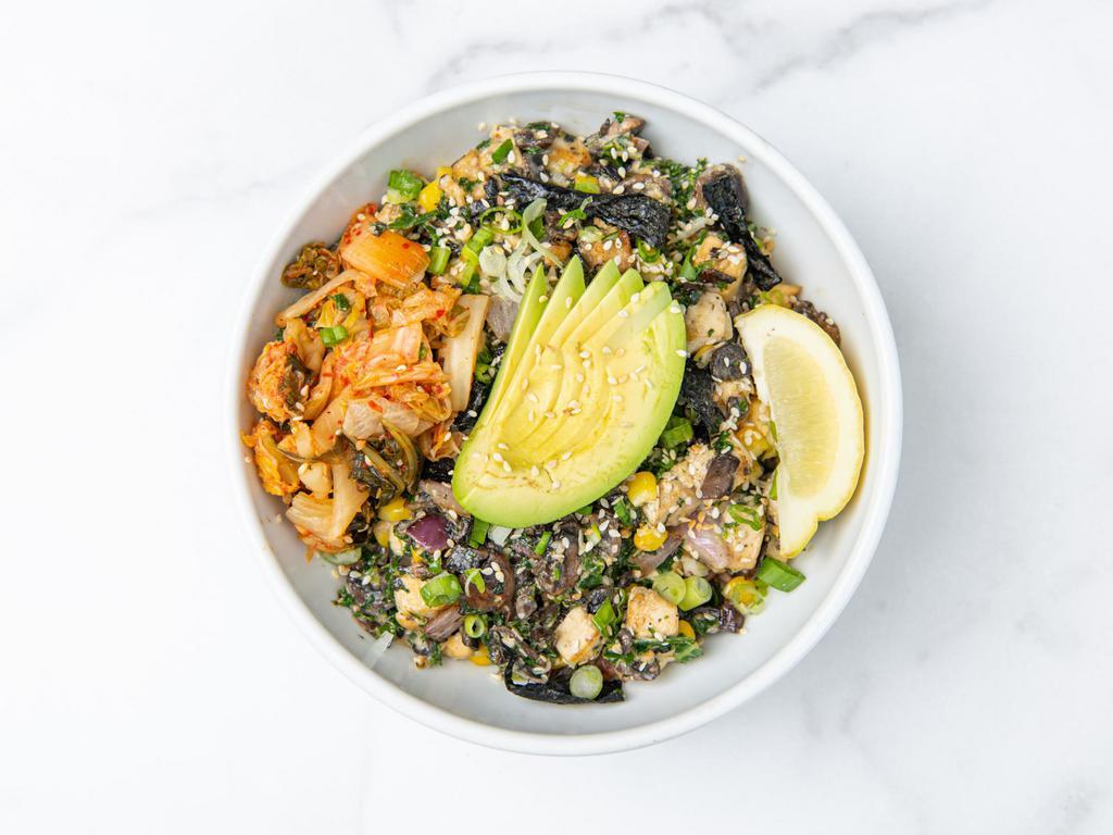 Build Your Own Bowl · Design it yourself. Served with a lemon wedge and a base of your choice. (gluten-free)