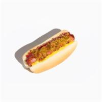 Back Yard Hot Dog · The humble, back yard legend: a juicy all-beef hot dog grilled on an open flame. Topped with...