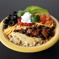 Smoky (Mild heat) · Organic Brown Rice, Yumm! Sauce, Our own Chipotle Chili, Fresh Mild Red Salsa, Deluxe Toppin...