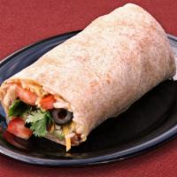 Yumm! Wrappit® (A hand-held meal!) · Medium Yumm! Bowl® of your choice rolled up tight in a warm tortilla.