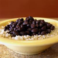 Organic Rice and Beans · Organic Brown Rice, Organic Black Beans, Served in a bigger bowl to help kids avoid the 