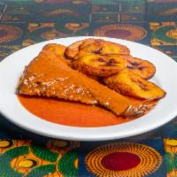 Fish and Plantain · Pan-fried croakers with sweet fried plantains.