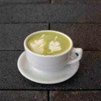 Matcha Latte · Made with ceremonial grade matcha powder and your choice of milk