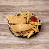 Sliced Fillet Steak Sandwich · Served fresh fillet steak with sauteed mushrooms and onions. Comes with choice of potato and...
